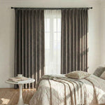 Colorful Semi-Sheer Linen Textured Curtains