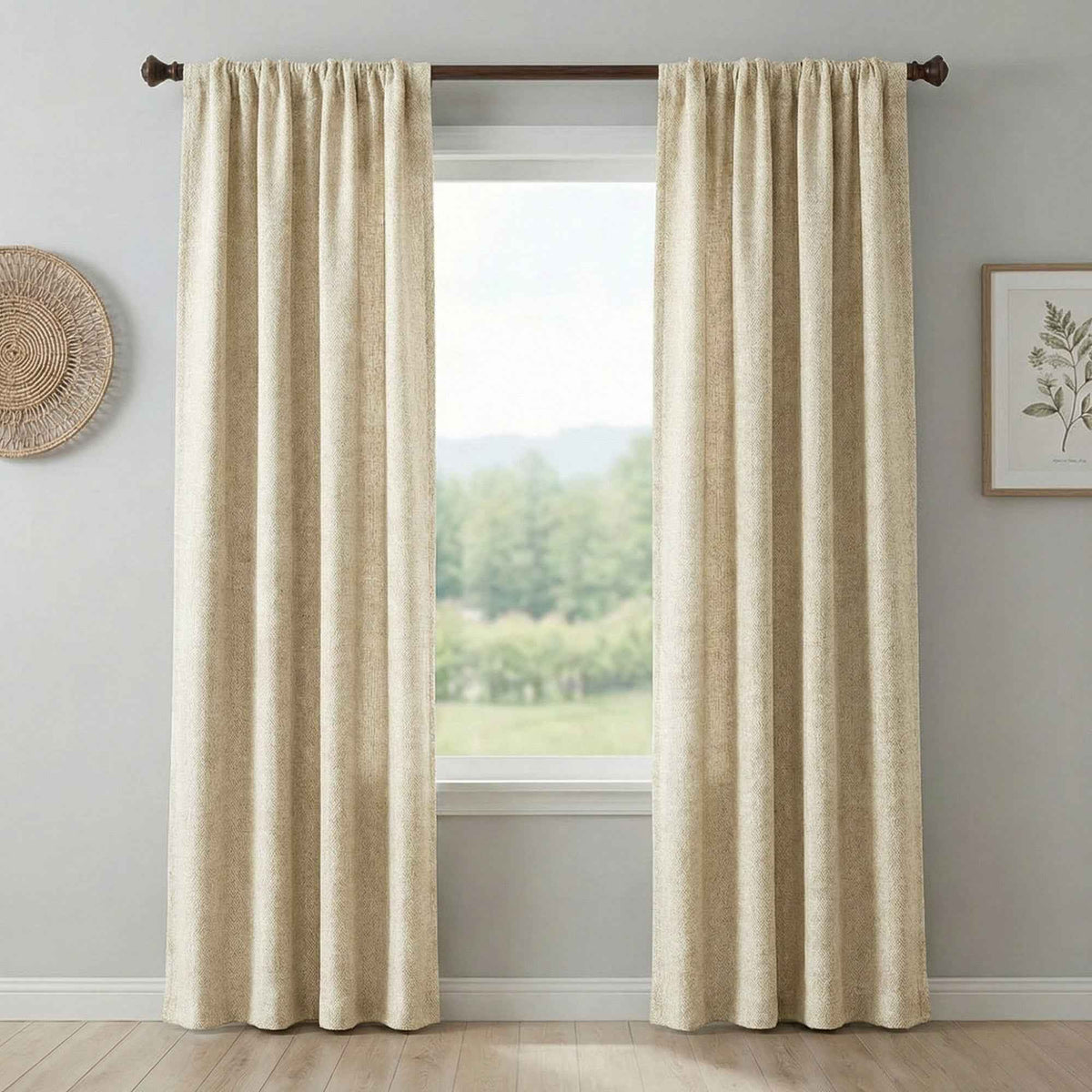 Twill Heavyweight solid color blackout curtains - Detail View 9 | JOYDRAPE Bespoke Luxury