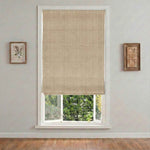 L-loose Cordless Striped Linen Blend Roman Shades - Detail View 10 | JOYDRAPE Bespoke Luxury