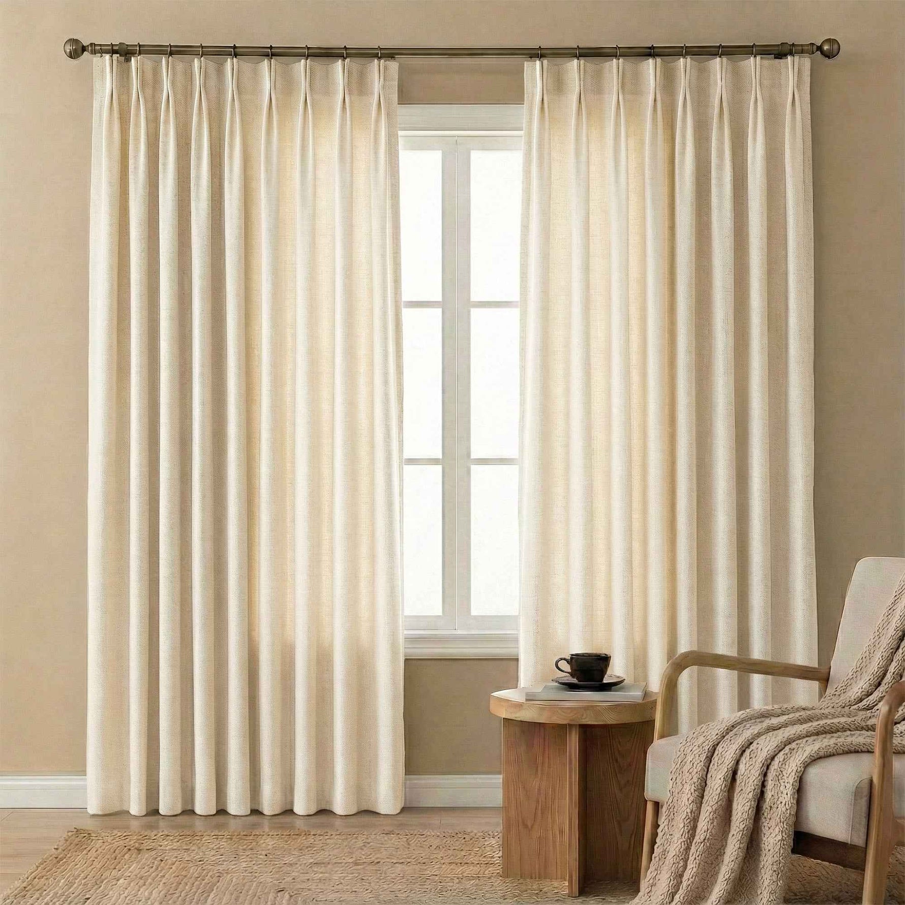 Velvety Short-pile Chenille High Blackout Curtains - Detail View 10 | JOYDRAPE Bespoke Luxury
