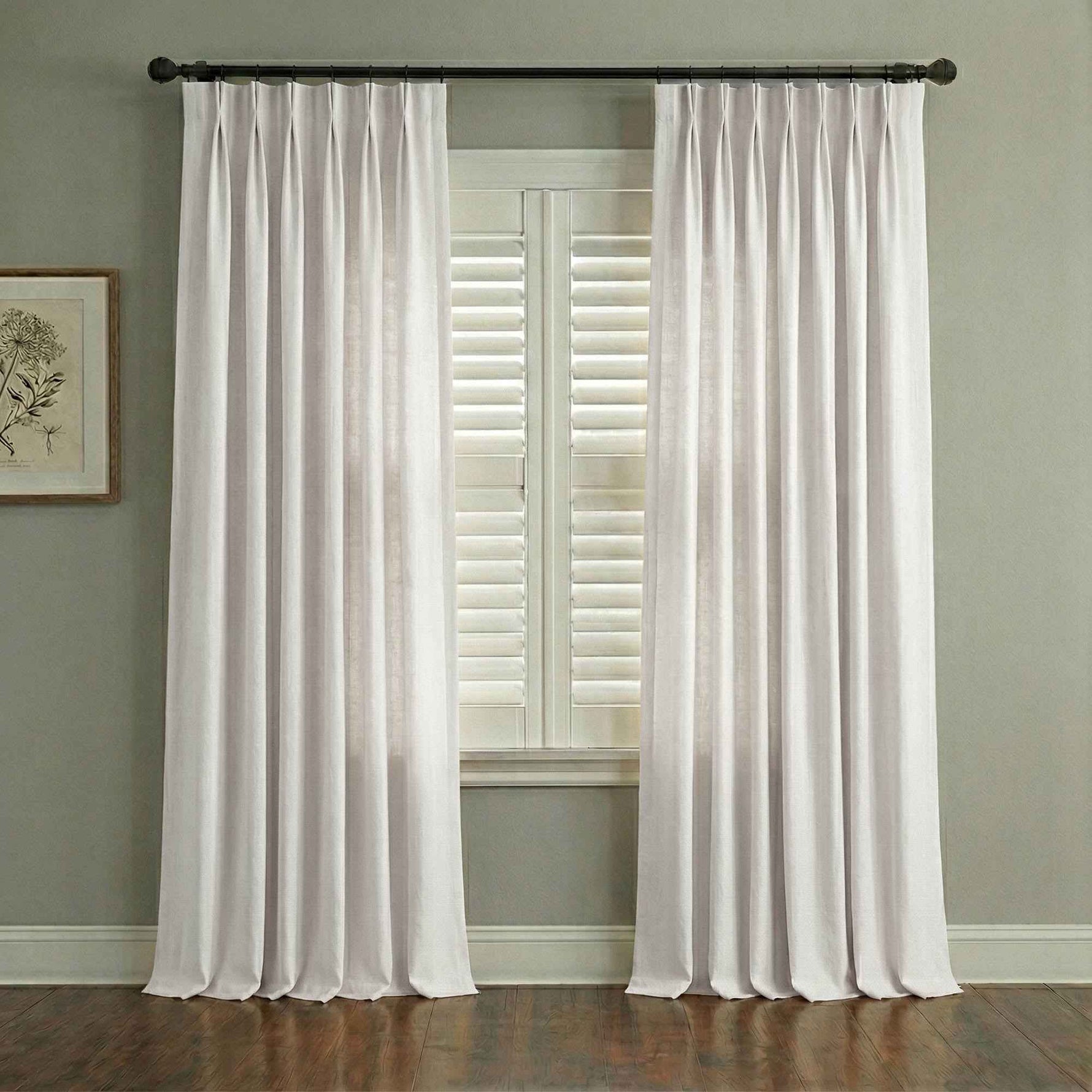 Thick Linen blend curtains