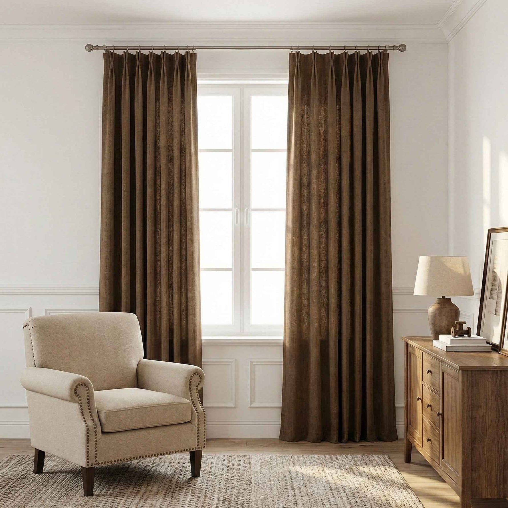 Morandi Cotton Linen Textured Blackout Curtains