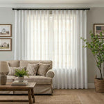 Btimeless Light-Filtering Cotton Linen Textured Curtains
