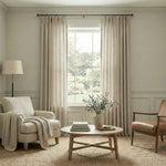 Crossl Semi-Blackout Linen-Textured Curtains - Detail View 9 | JOYDRAPE Bespoke Luxury