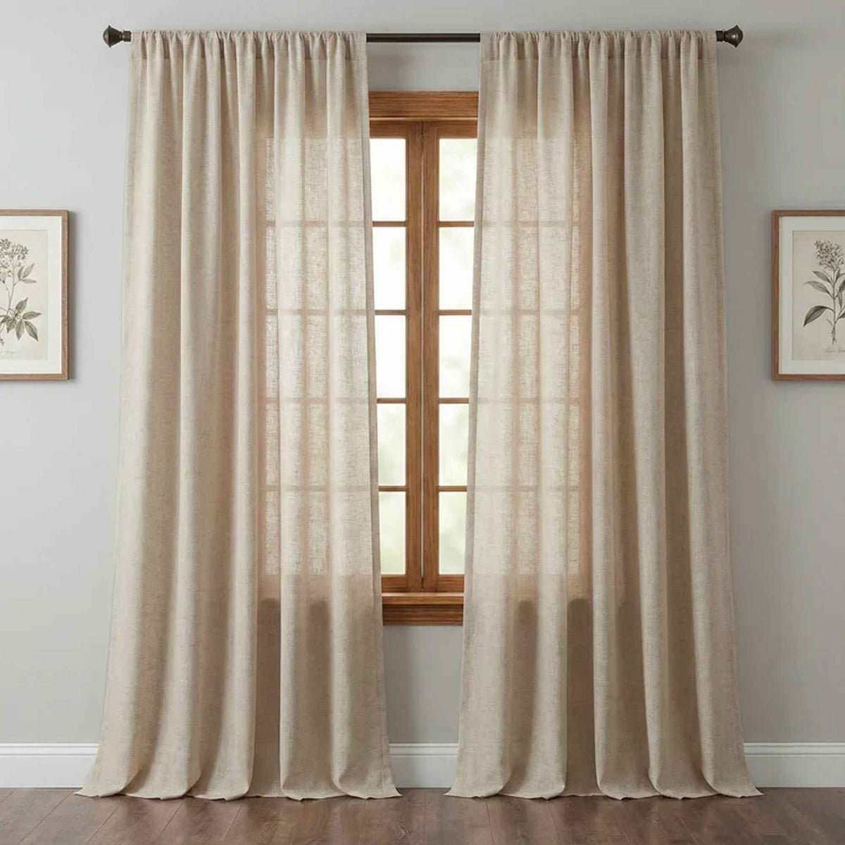 Timeless Natural linen blend curtains - Detail View 8 | JOYDRAPE Bespoke Luxury