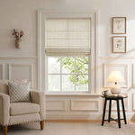 L-Mint Semi-blackout cotton-linen blend Roman shades - Detail View 8 | JOYDRAPE Bespoke Luxury