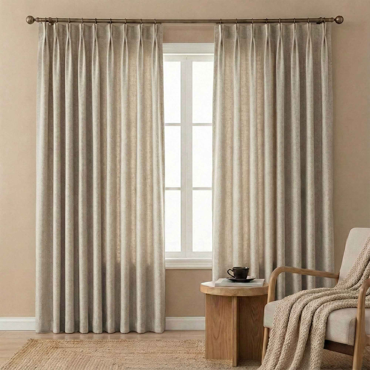 Velvety Short-pile Chenille High Blackout Curtains - Detail View 11 | JOYDRAPE Bespoke Luxury