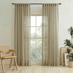 Pchill Light-Filtering Linen Textured Curtains - Detail View 8 | JOYDRAPE Bespoke Luxury