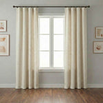 Wheat Heavyweight waffle textured linen blend curtains