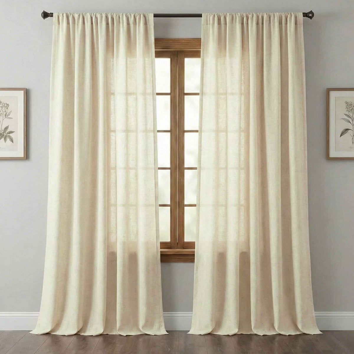 Timeless Natural linen blend curtains - Detail View 11 | JOYDRAPE Bespoke Luxury