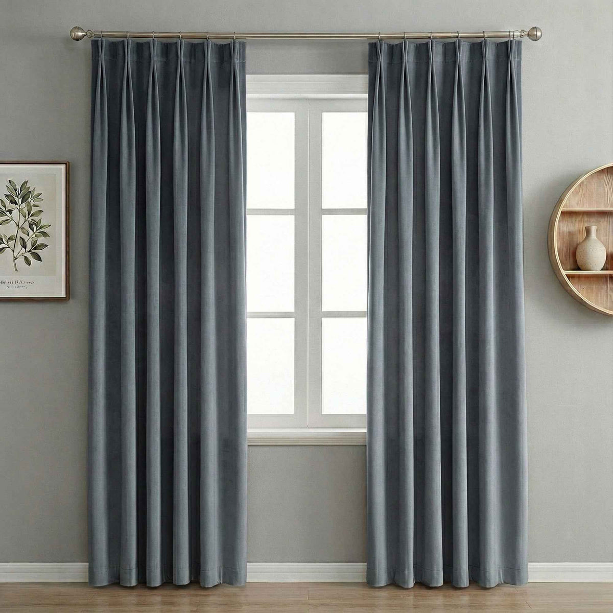 Velvet Mid-Century Modern Curtains