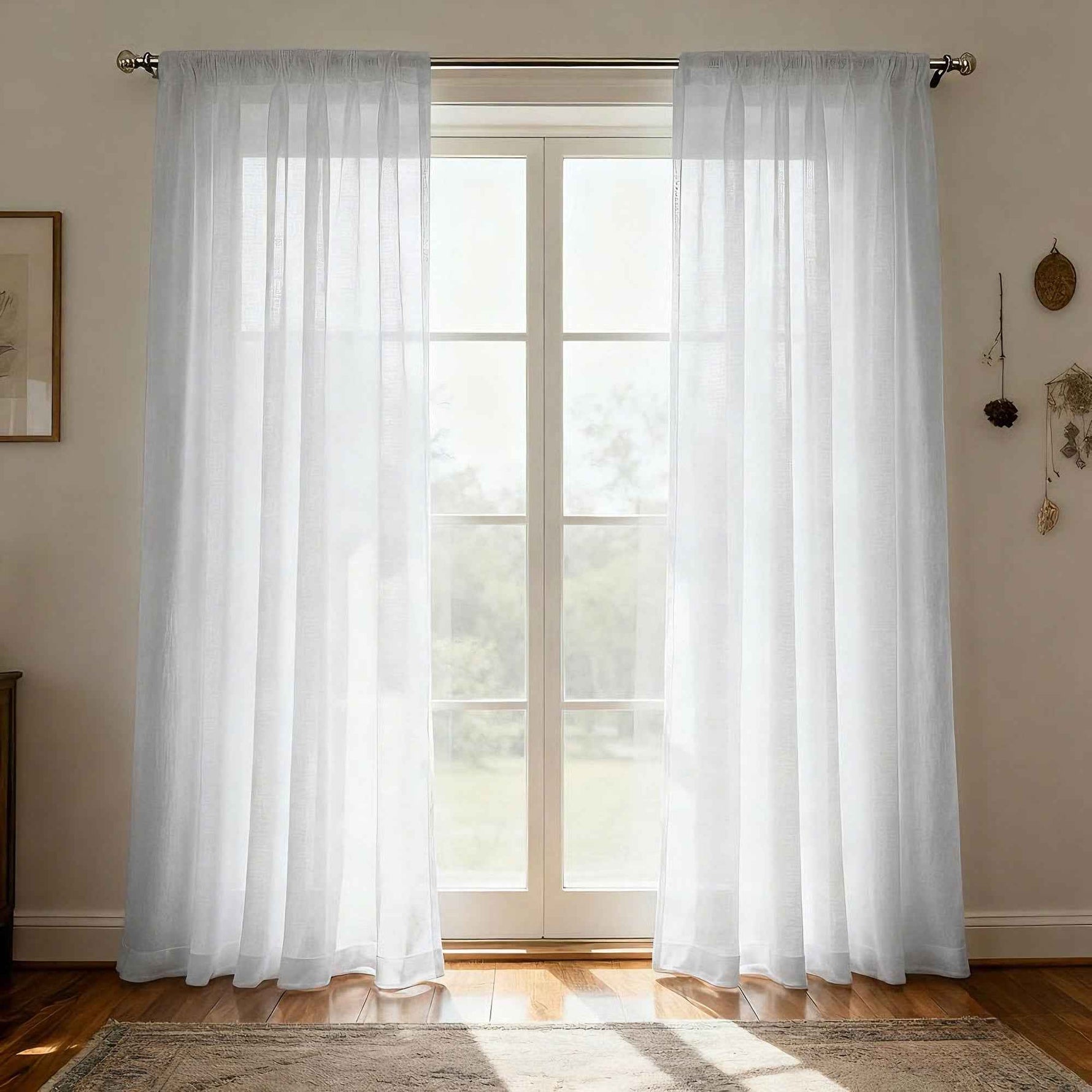 Chiffon chiffon yarn Sheer Curtains