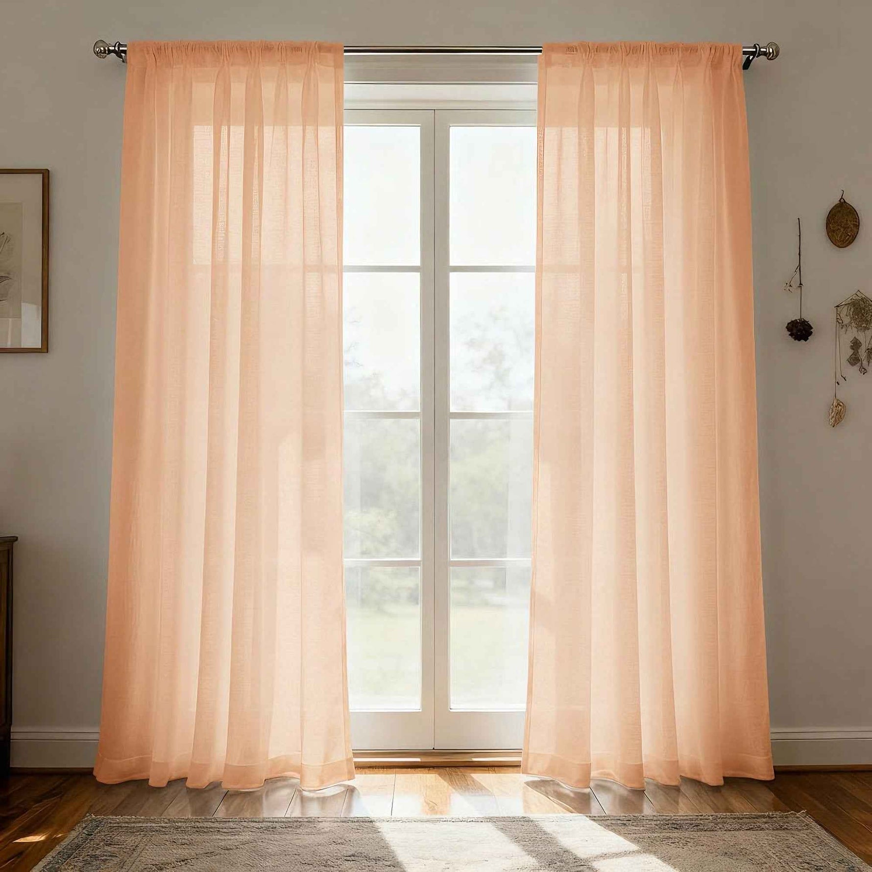 Chiffon chiffon yarn Sheer Curtains