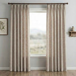 Waffle Natural Cotton Linen Blend Curtains
