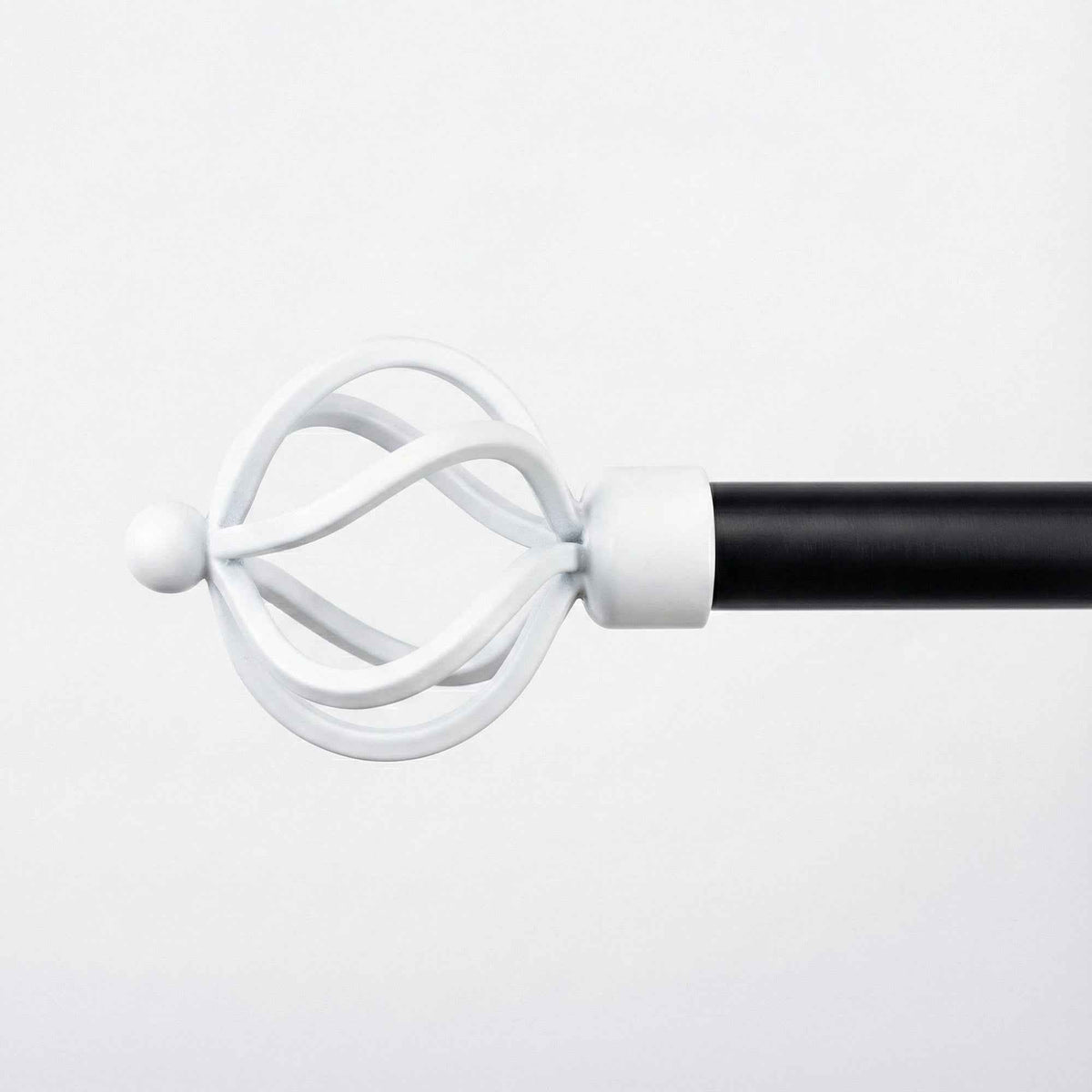 P-Single Decorative Curtain Rod with Rings - Detail View 11 | JOYDRAPE Bespoke Luxury