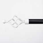 P-Single Decorative Curtain Rod with Rings - Detail View 13 | JOYDRAPE Bespoke Luxury