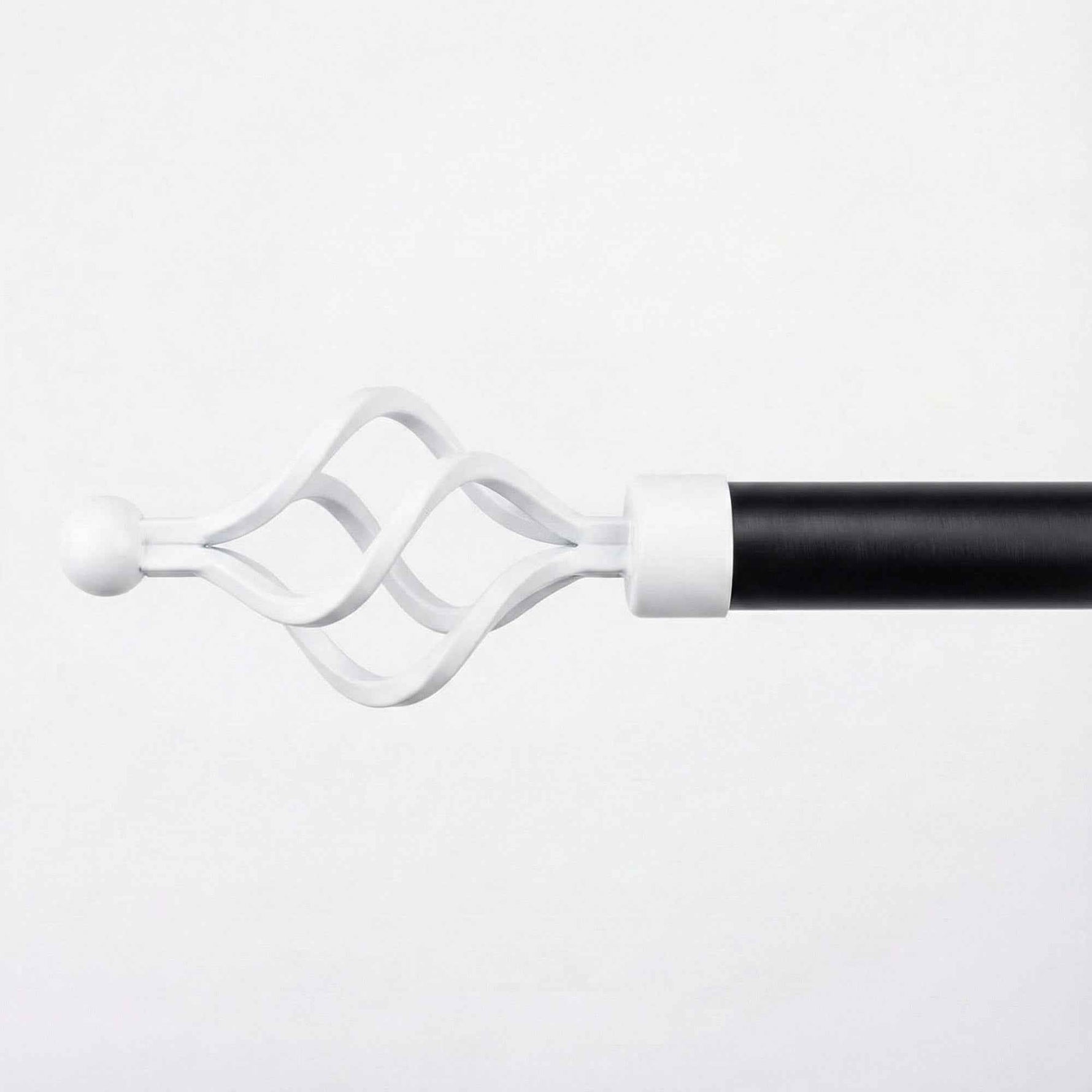 P-Single Decorative Curtain Rod with Rings - Detail View 13 | JOYDRAPE Bespoke Luxury