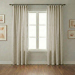 Wheat Heavyweight waffle textured linen blend curtains