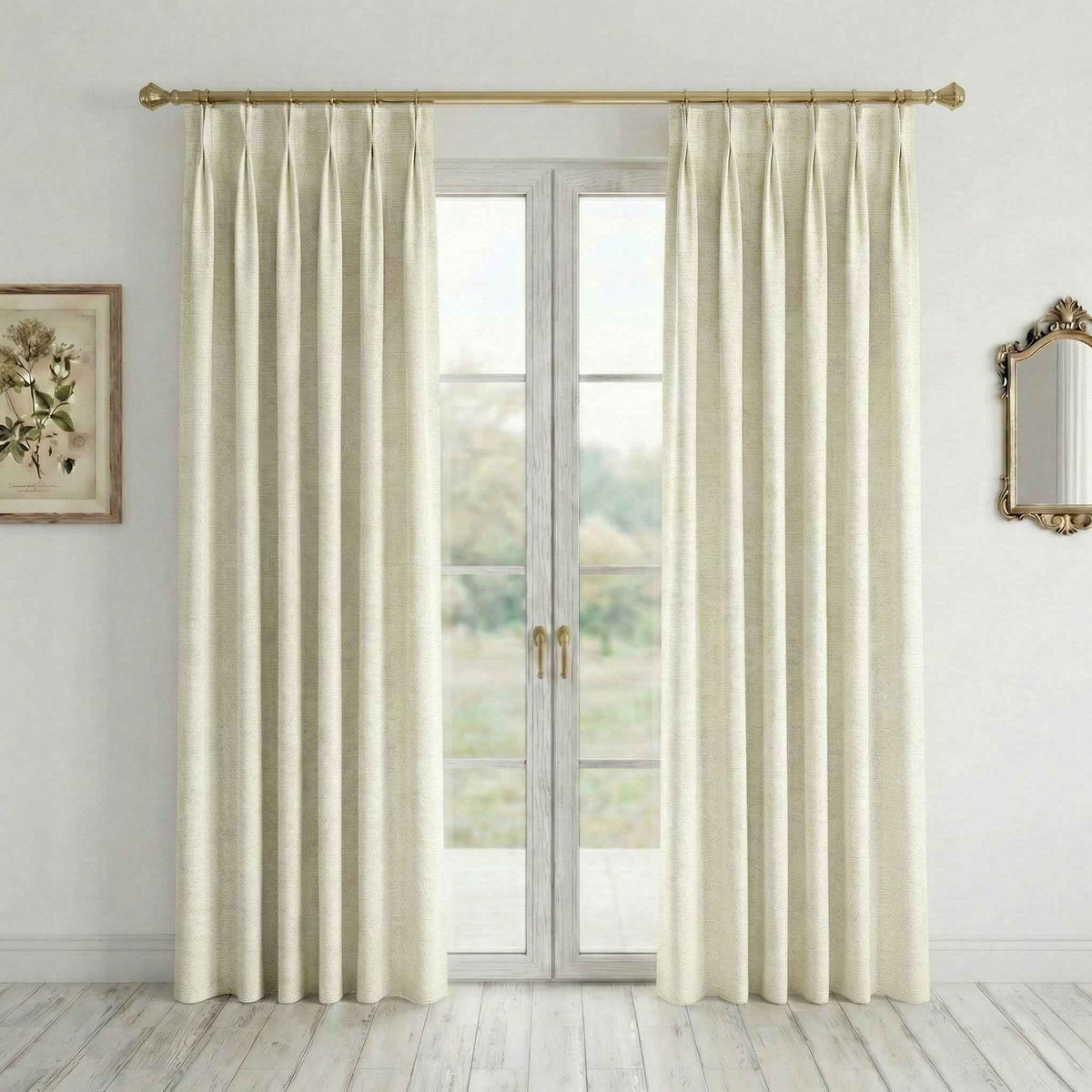 Colorful 95% Blackout  Luxurious Gold Foil Curtains
