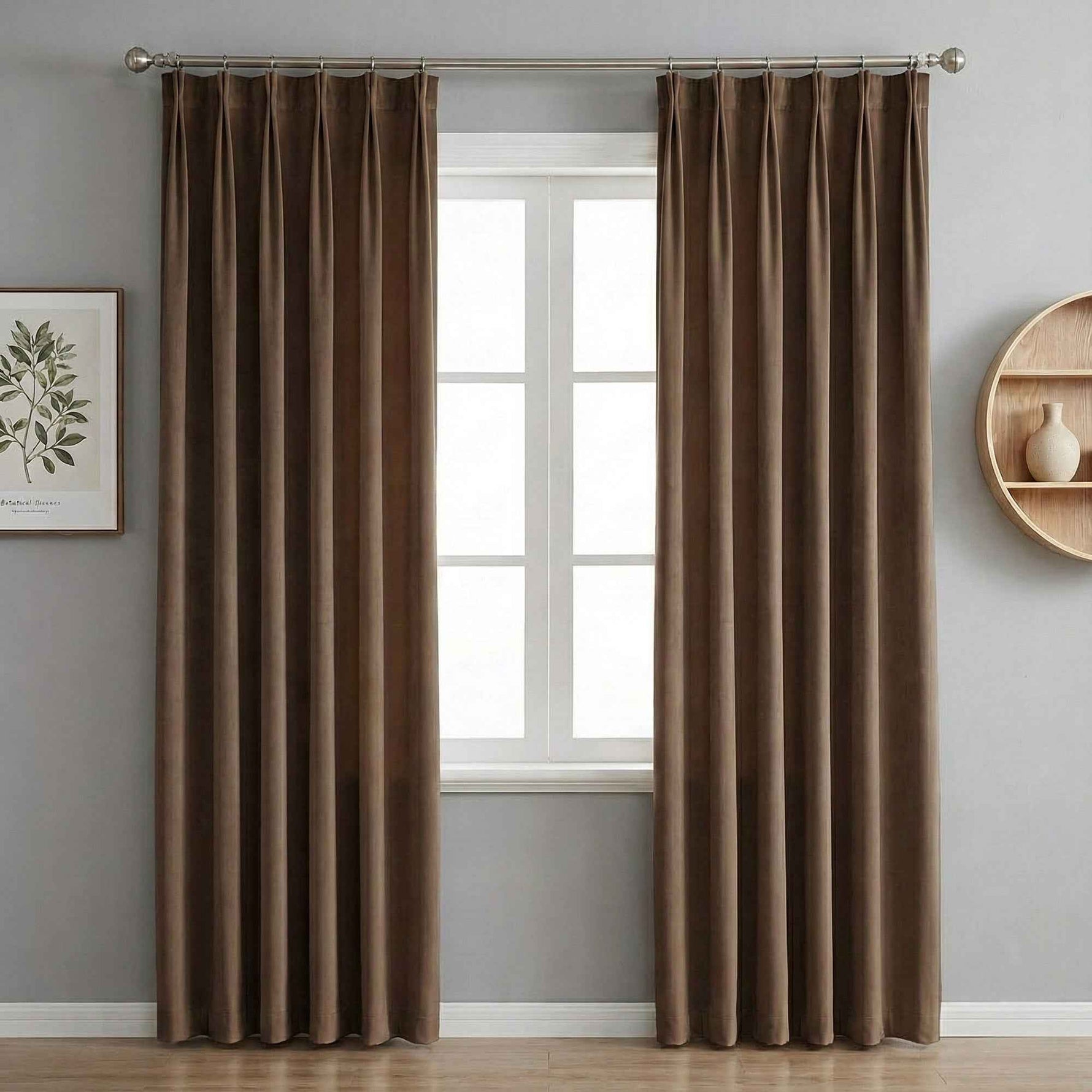 Velvet Mid-Century Modern Curtains