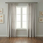 Wheat Heavyweight waffle textured linen blend curtains