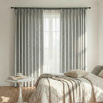 Colorful Semi-Sheer Linen Textured Curtains