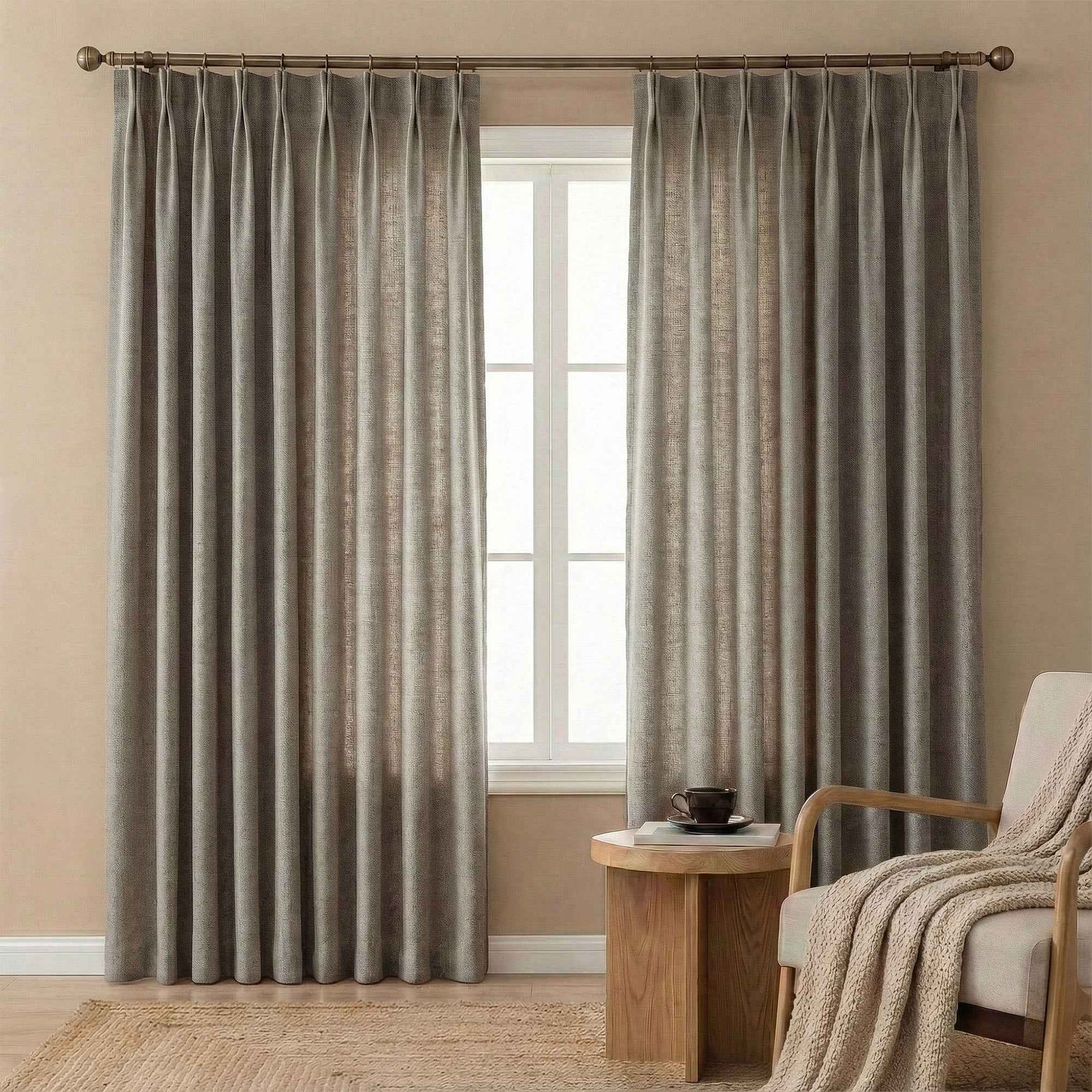 Velvety Short-pile Chenille High Blackout Curtains - Detail View 13 | JOYDRAPE Bespoke Luxury