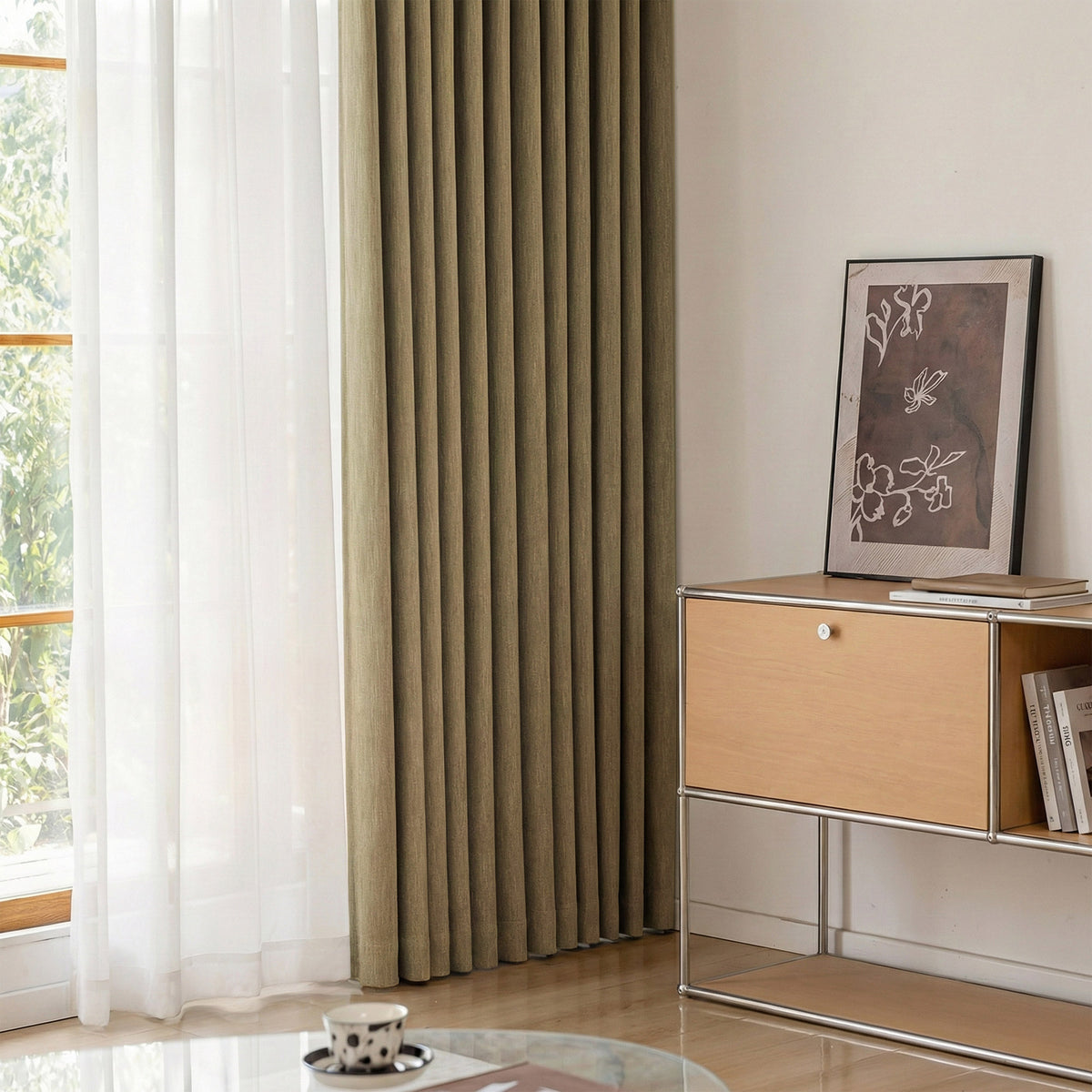 Coarse Vintage-style Blackout Curtains - Detail View 3 | JOYDRAPE Bespoke Luxury