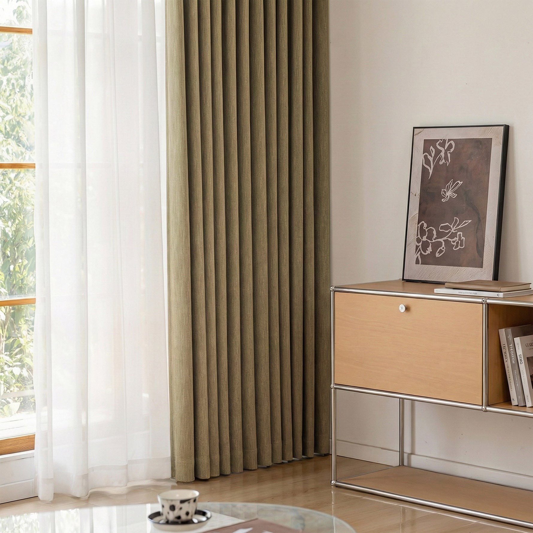 Coarse Vintage-style Blackout Curtains - Detail View 3 | JOYDRAPE Bespoke Luxury