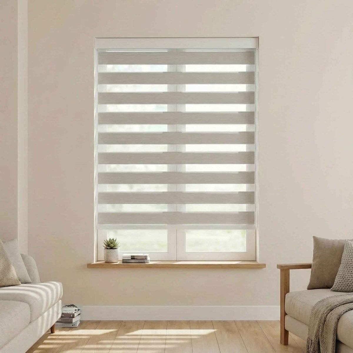 B-Vario Cordless Blackout Zebra Shades - Detail View 9 | JOYDRAPE Bespoke Luxury
