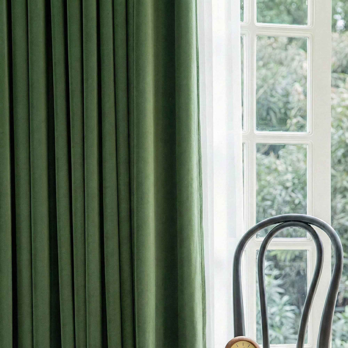 Velvet Mid-Century Modern Curtains