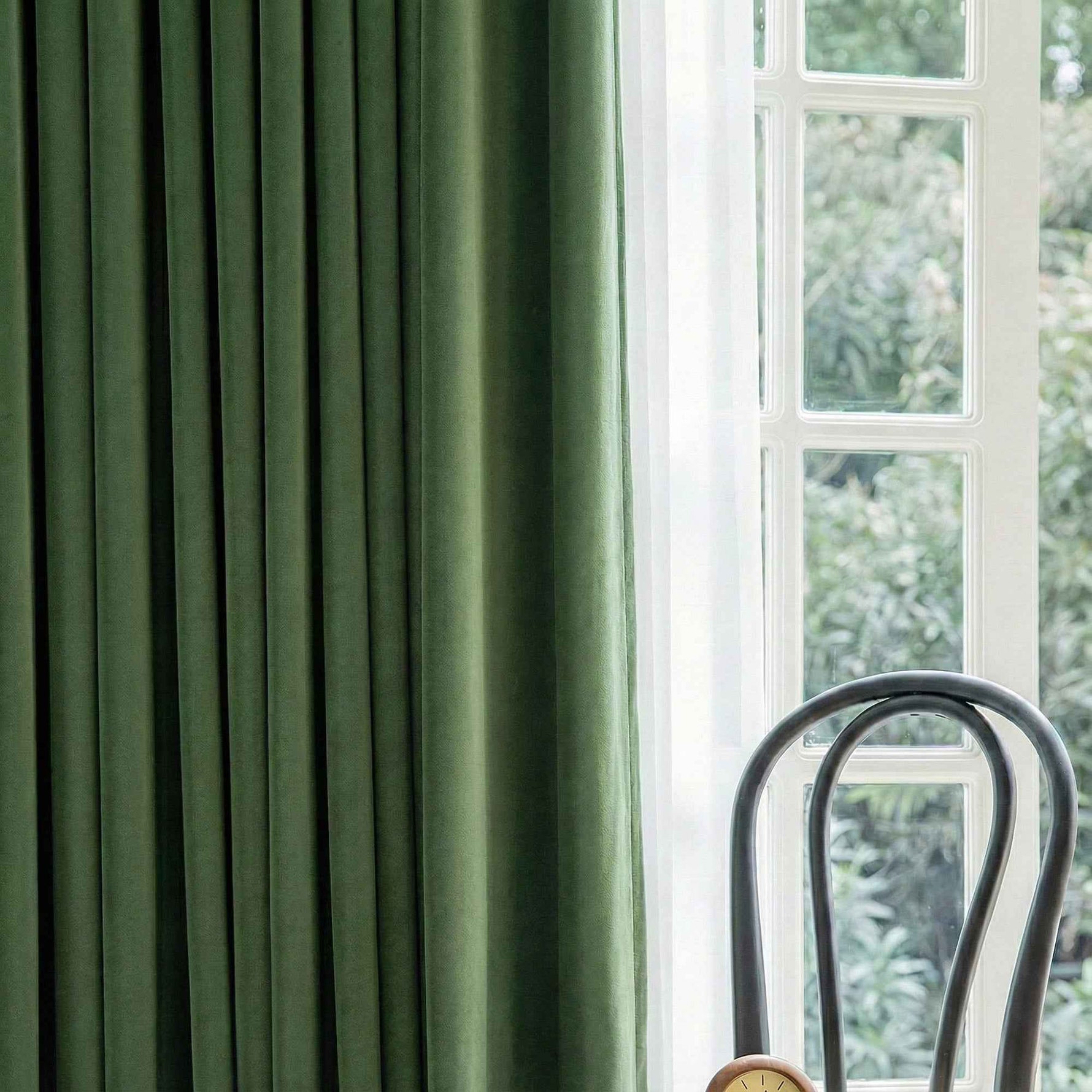 Velvet Mid-Century Modern Curtains