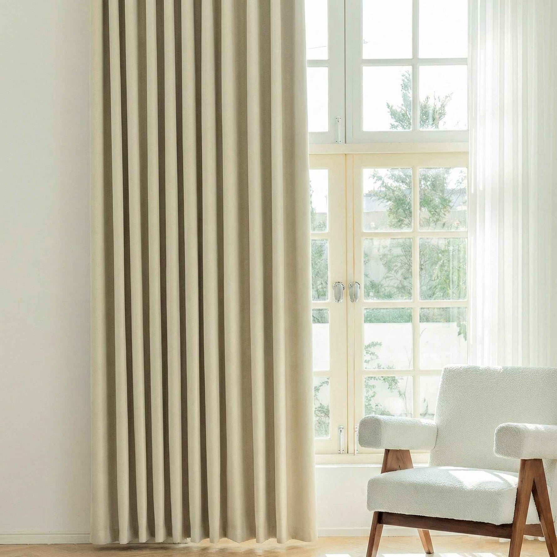 Candy Cotton Linen Blend Blackout Curtains - Detail View 3 | JOYDRAPE Bespoke Luxury
