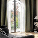 Art Micro-Velvet Cotton-Linen Texture High Blackout Curtains