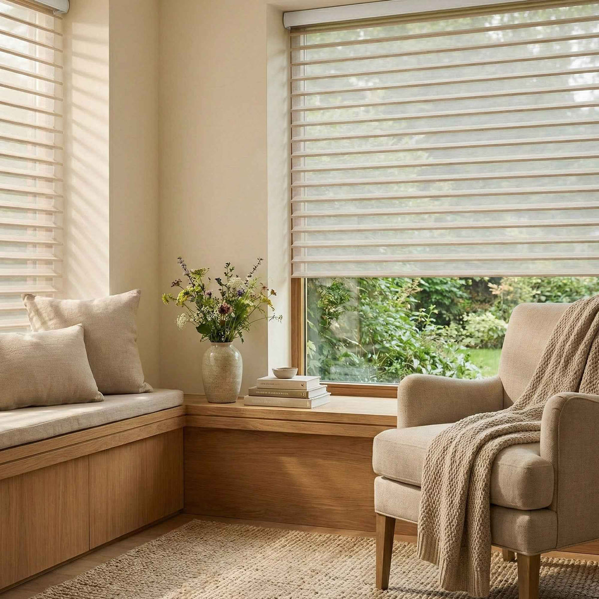 X-Veil Linen Texture Shangri-La Blinds - Detail View 4 | JOYDRAPE Bespoke Luxury