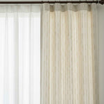 Streak Geometric Striped Linen Curtains