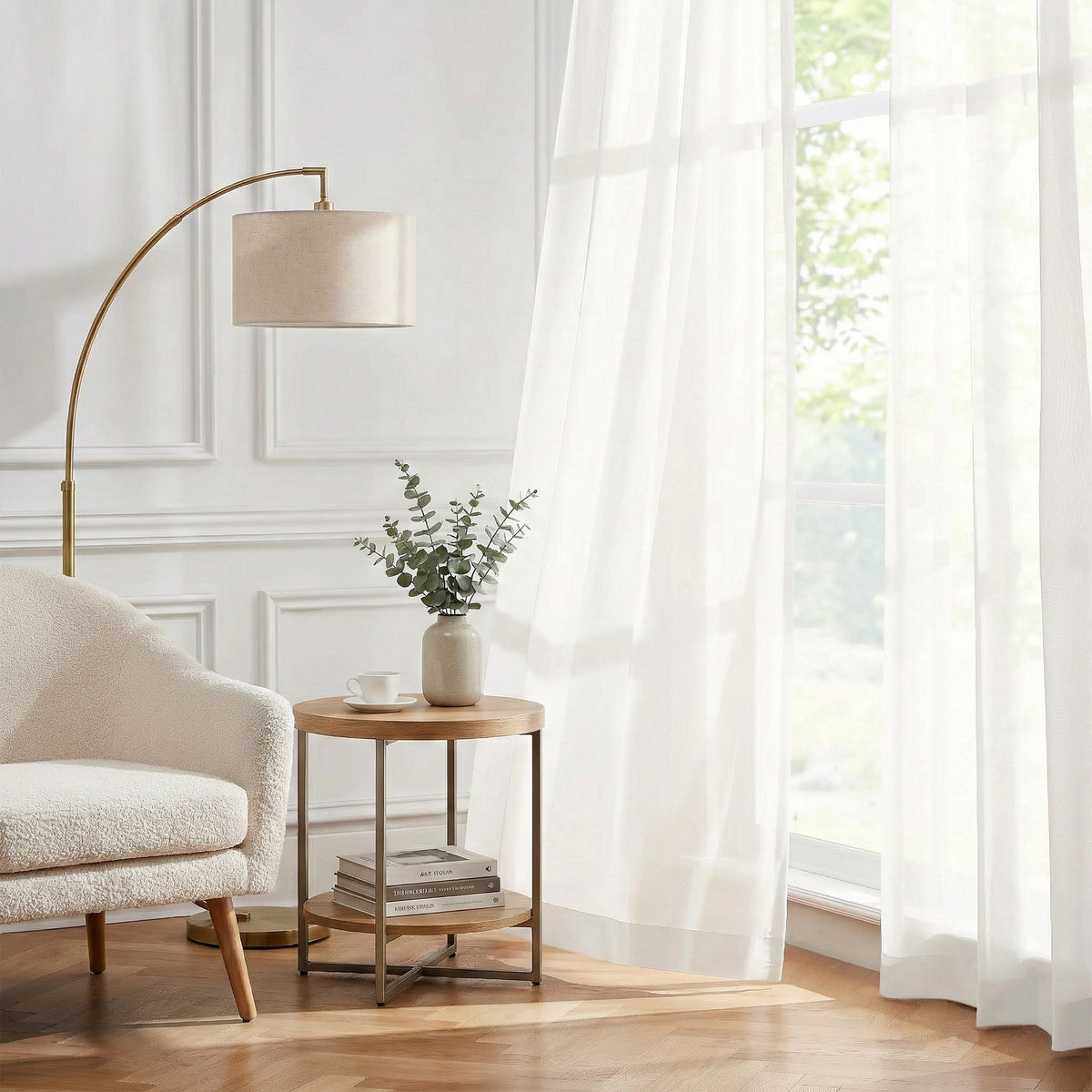 Durable White Sheer Curtains - Detail View 3 | JOYDRAPE Bespoke Luxury