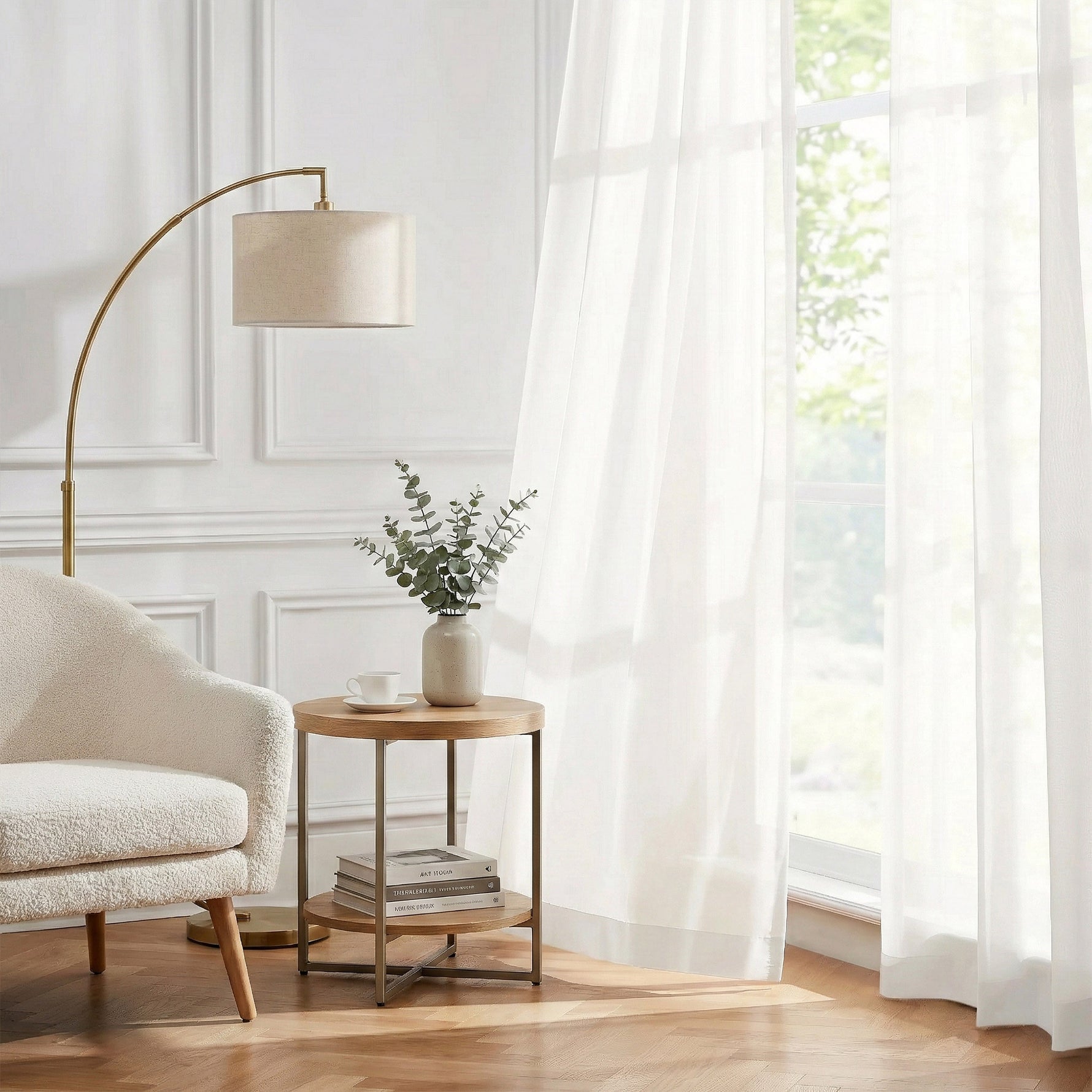 Durable White Sheer Curtains - Detail View 3 | JOYDRAPE Bespoke Luxury