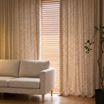Waffle Natural Cotton Linen Blend Curtains
