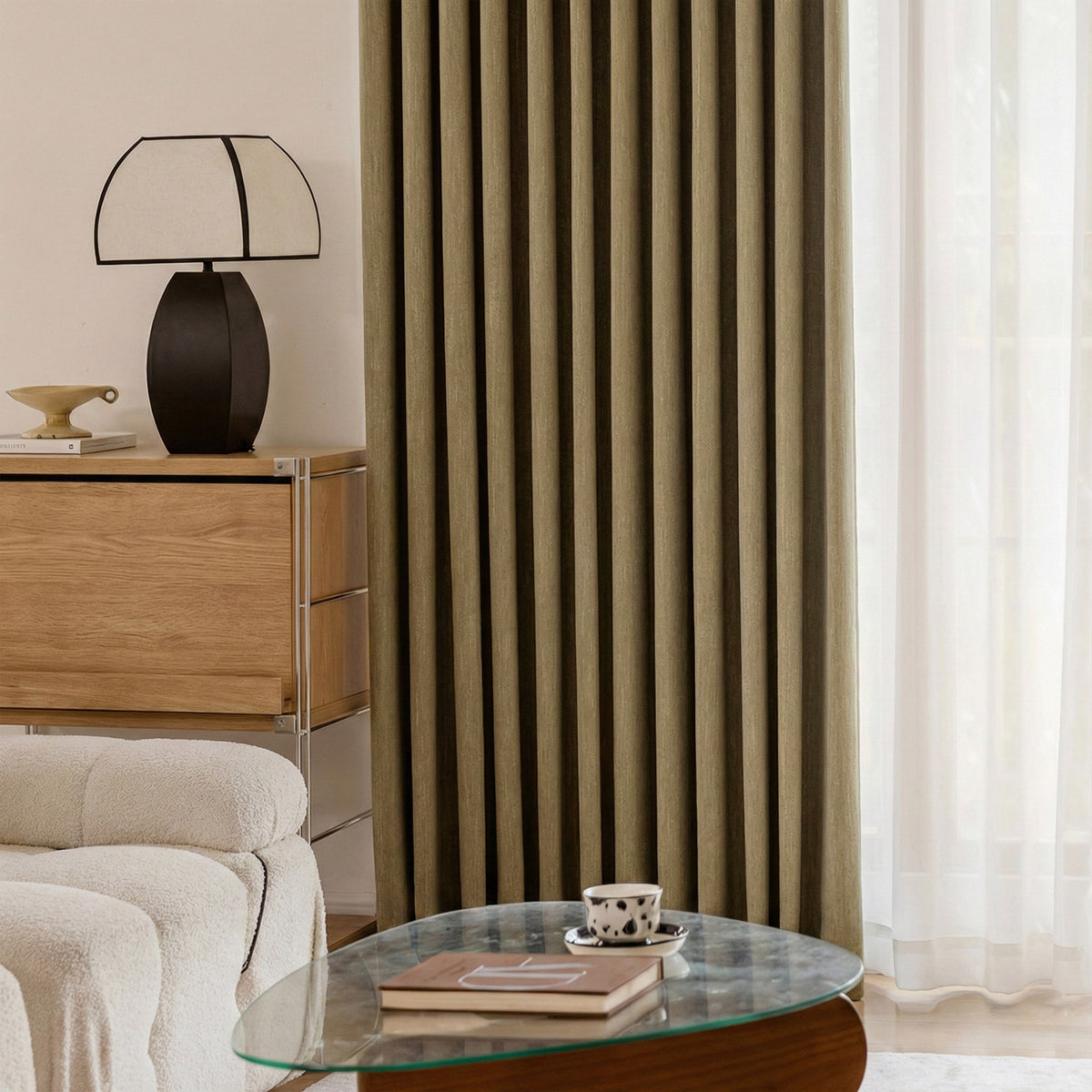 Coarse Vintage-style Blackout Curtains - Detail View 4 | JOYDRAPE Bespoke Luxury