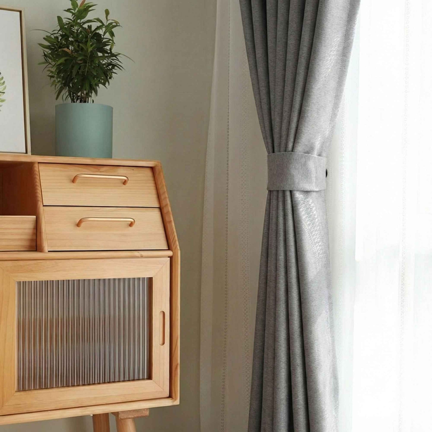 Twill Heavyweight solid color blackout curtains - Detail View 3 | JOYDRAPE Bespoke Luxury