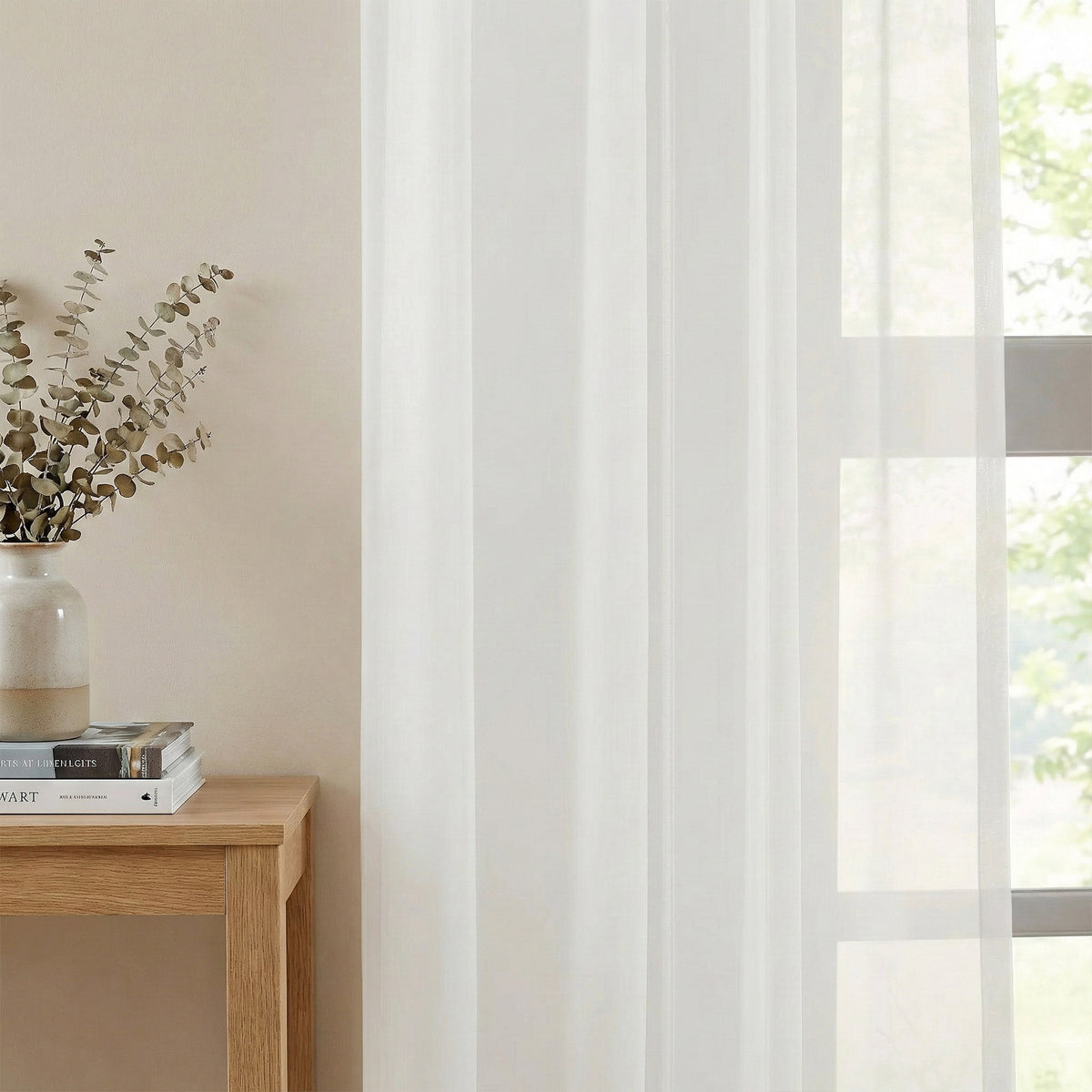 Durable White Sheer Curtains - Detail View 4 | JOYDRAPE Bespoke Luxury