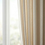 Wheat Heavyweight waffle textured linen blend curtains