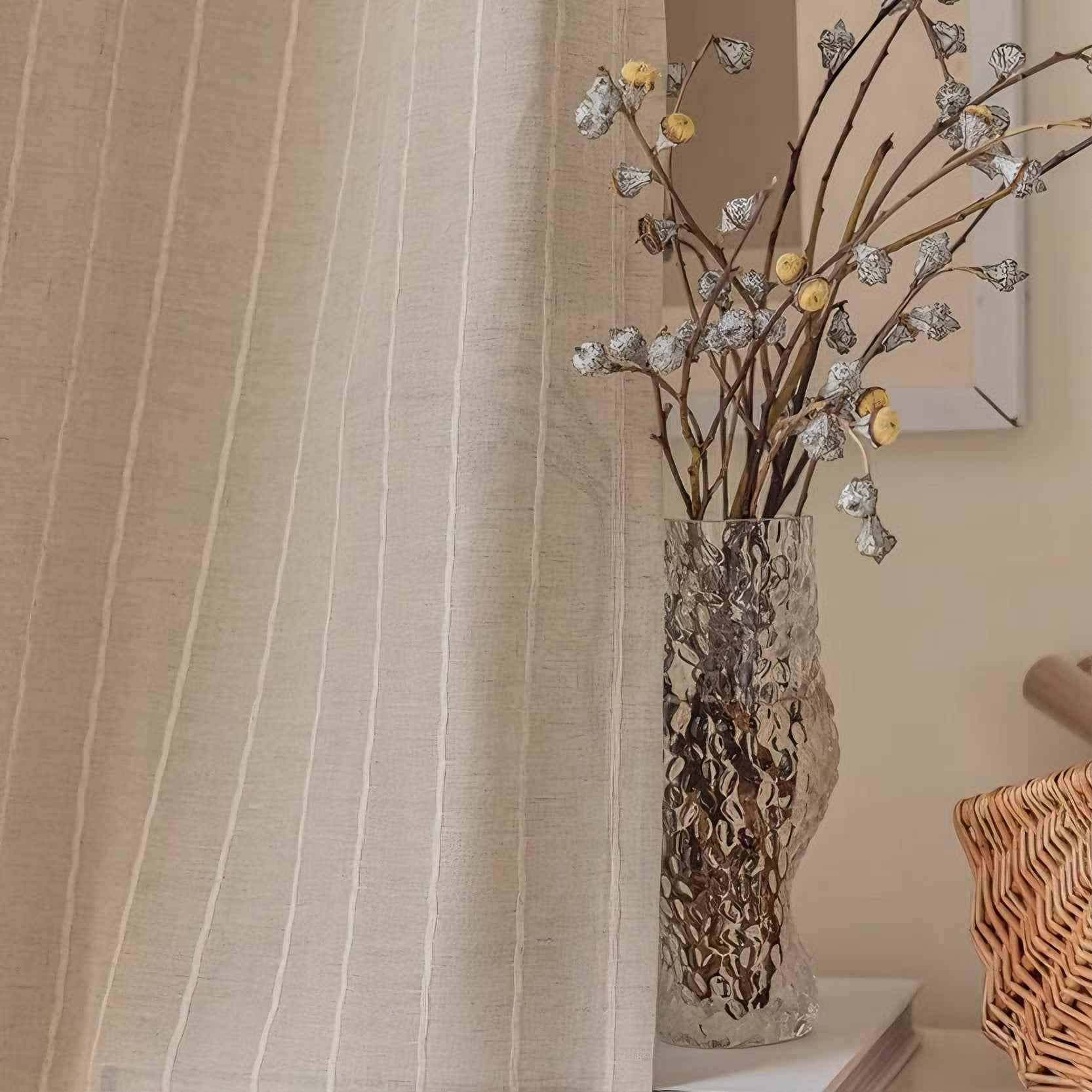 Rope sheer line curtains