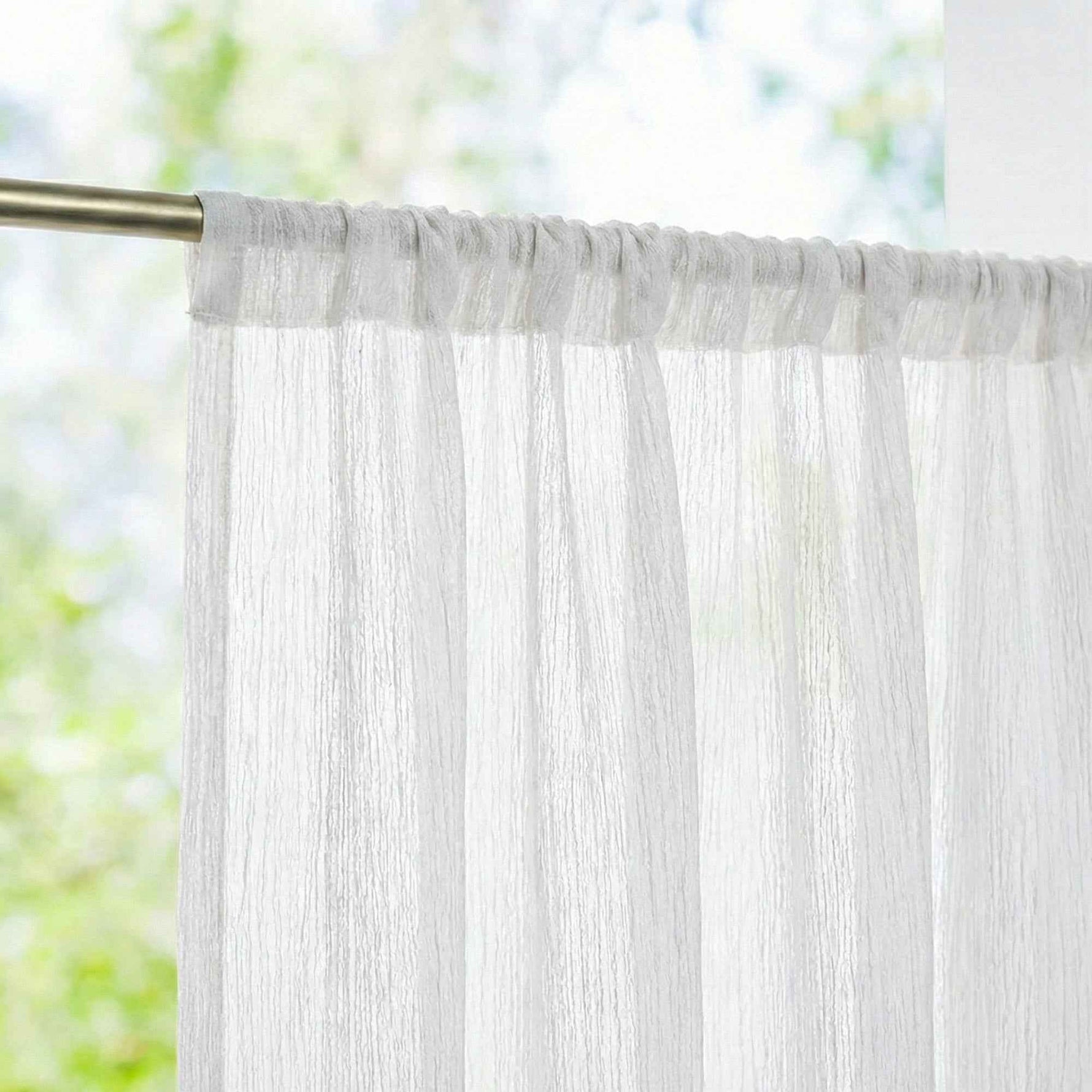 C-Lithe Sheer Cafe Curtains