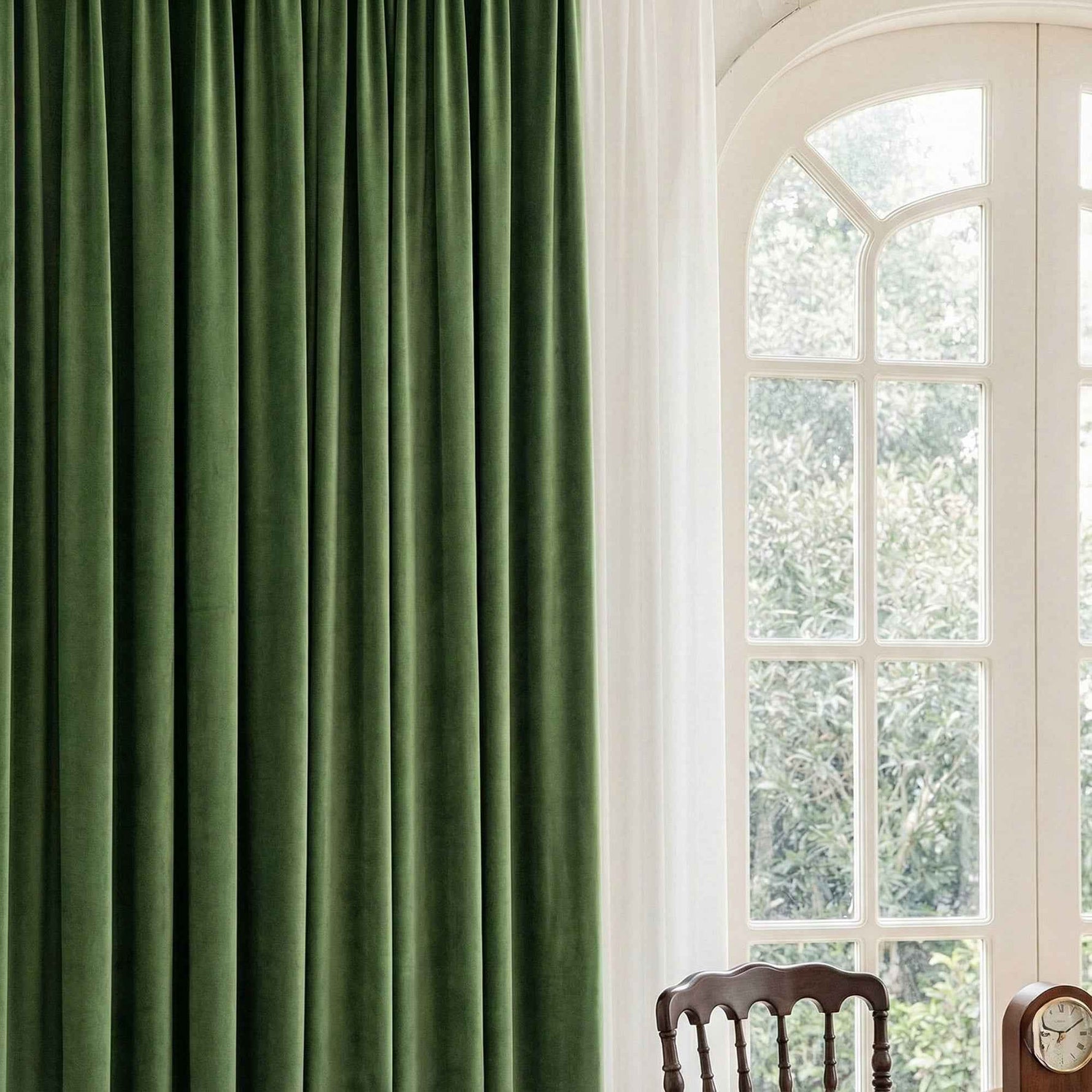 Velvet Mid-Century Modern Curtains