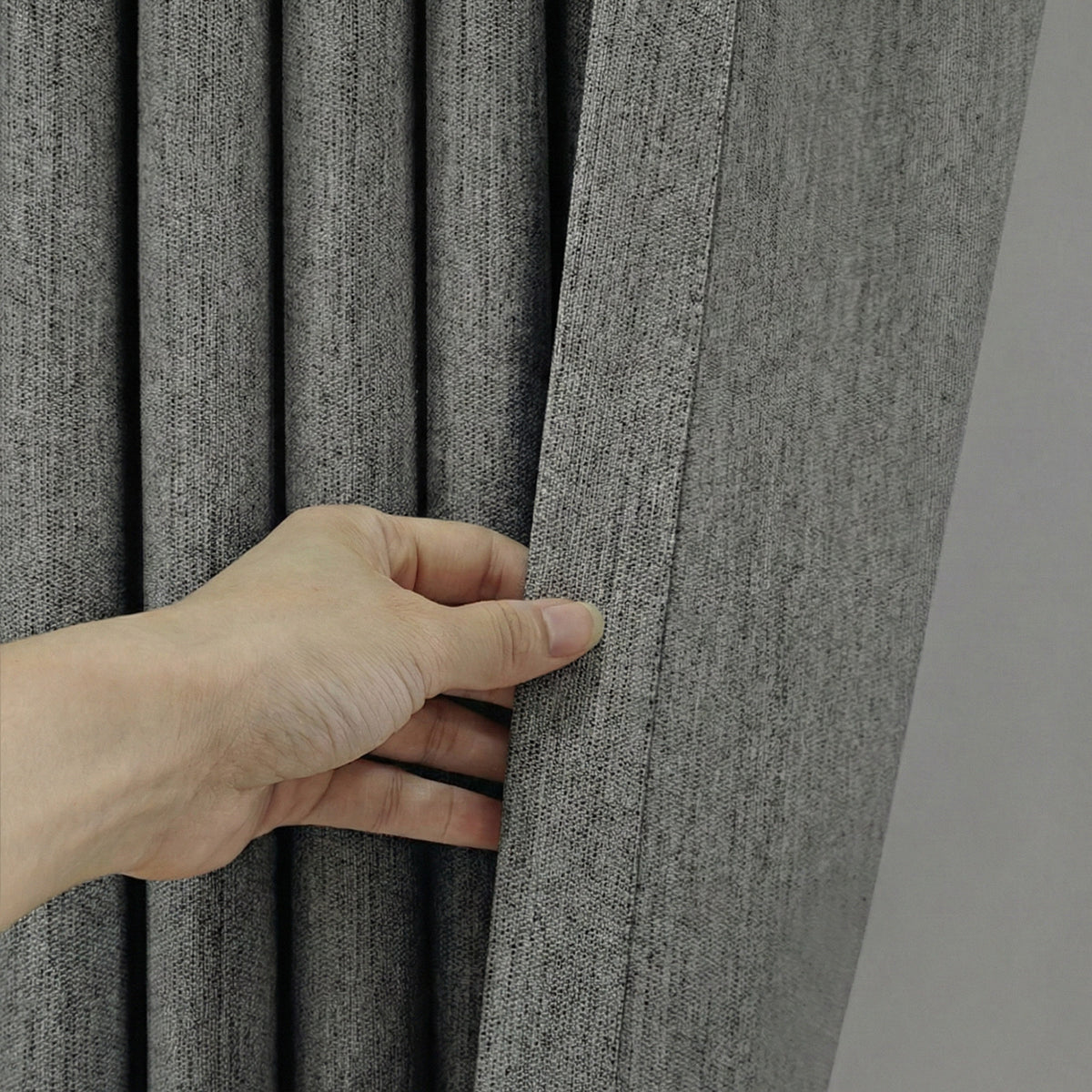 Twill Heavyweight solid color blackout curtains - Detail View 7 | JOYDRAPE Bespoke Luxury
