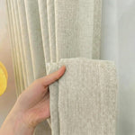 Length Linen Blend Semi-Blackout Curtains - Detail View 4 | JOYDRAPE Bespoke Luxury