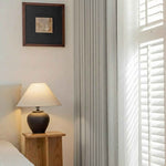 pincheck 100% Blackout Cream Style Curtains