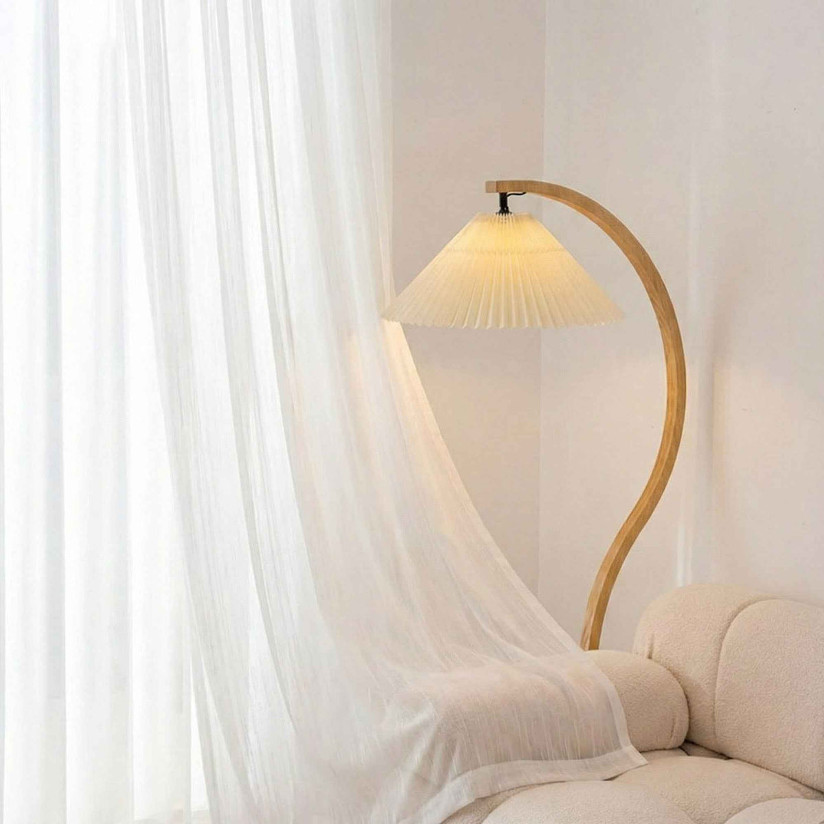 Hopsack Pure White Striped Cotton Sheer Curtains - Detail View 7 | JOYDRAPE Bespoke Luxury